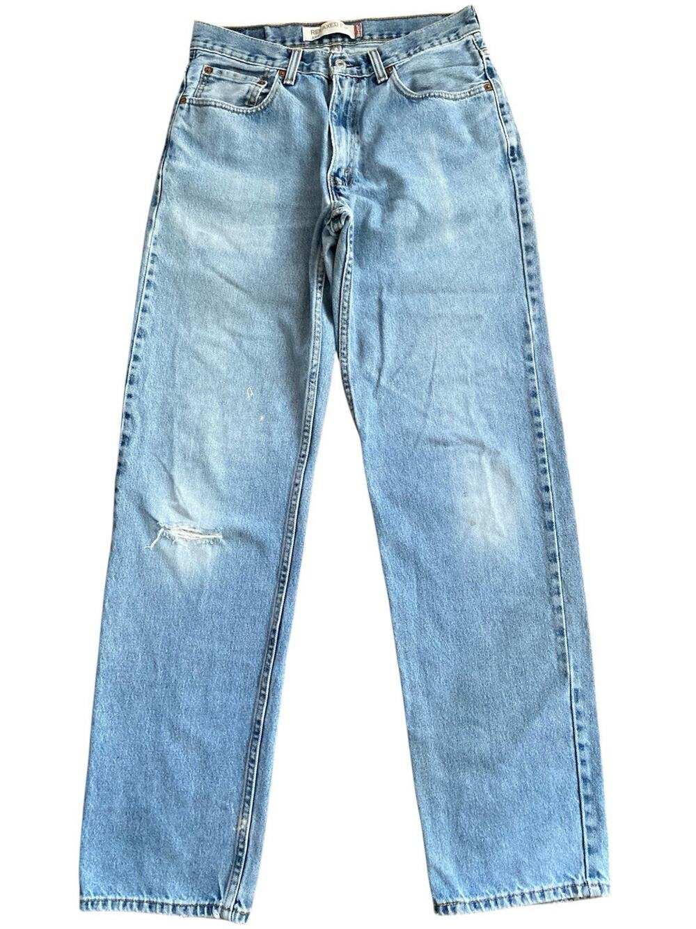 Vintage Levi’s 550 Relaxed Fit Straight Leg Light Wash 90s Y2k Mid Rise 32x34